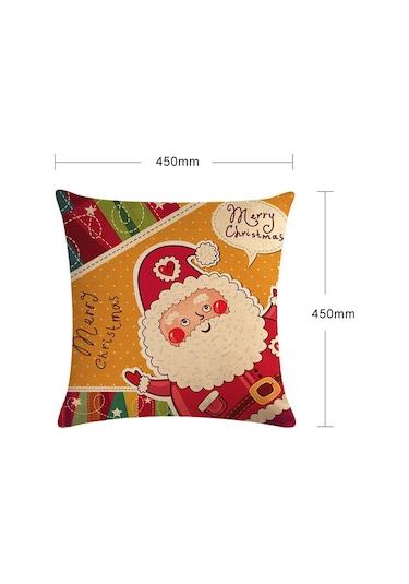 Adet Noel Süsleri Noel Yastık Kılıfı Noel Baba Yastık Kılıfı Yastık Ev Dekoru Çok Renkli