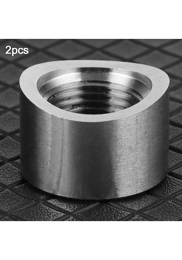 Wezone 2 Adet M18x1.5 İç Dişli Oksijen Sensörü Somunu, Paslanmaz Çelik Ss304, Motor Lambası Tamiri, Evrensel Araçlar İçin