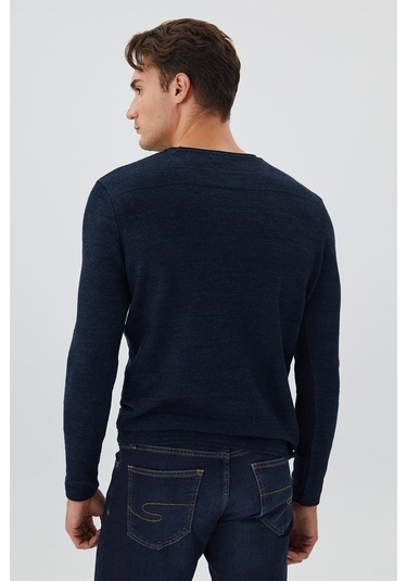 Lee Cooper Holden Erkek O Yaka Kazak Lacivert-15461 Lacivert