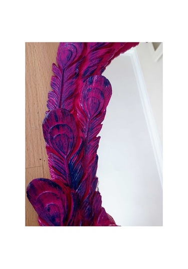 Tavuskuşu Polyester Ayna Mor - Pembe