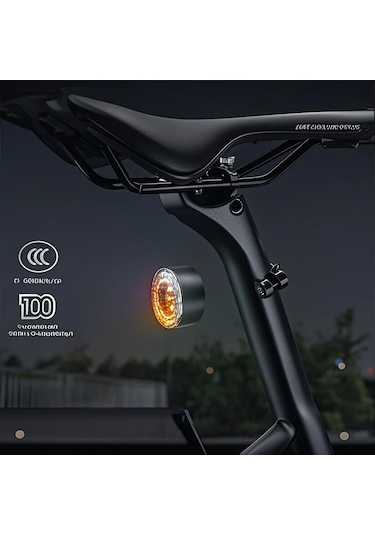 Mufunye Bisiklet Arka Feneri: Uzaktan Kumandalı Sinyal Ve Fren Işığı, Ip66 Su Geçirmez, Aydınlatma Ayarlanabilir, Çeşitli Demirlemelerle