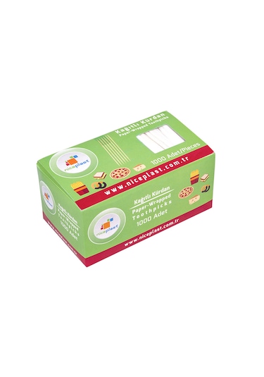 Niceplast Kağıtlı Kürdan 1000'li