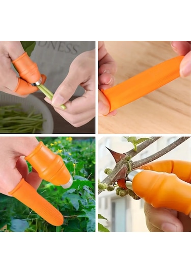 5 Parça Pratik Parmak Koruyucu 1 Parça Baş Parmak Bıçaklı Eldiven Diğer