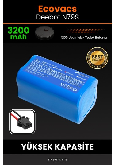 Ecovacsdeebot N-79 S 3200mahrobot Süpürge Bataryası