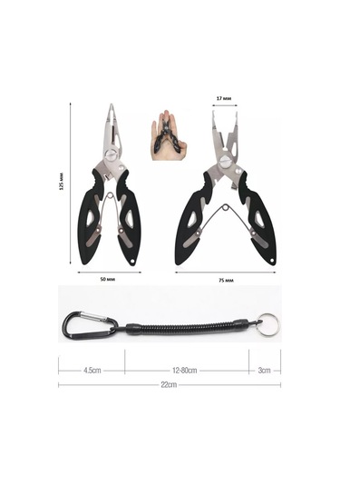 Rfishing Balıkçılık Pense, Çok Fonksiyonlu Pense 134286426