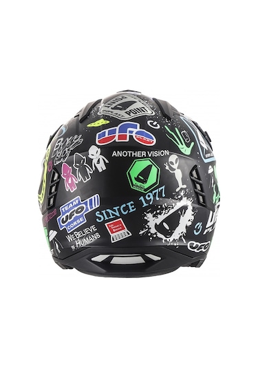 Ufo Plast Sheratan Jet Açık Kask Siyah
