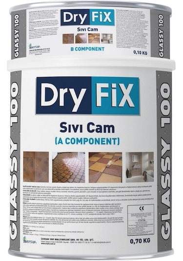 S&D_Home Dryfix Glassy 100 Sıvı Cam 0,8 Kg Şeffaf Izolasyon Kaplama Yalıtı