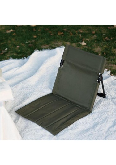 Dolıty Sırt Destekli Kat Sandalye Plaj Katlanmış Koltuk Yeşil Çok Renkli