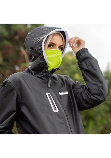 Motosiklet Korumalı Yağmurluk Yırtılmaz Membran Kumaş Yağmurluk