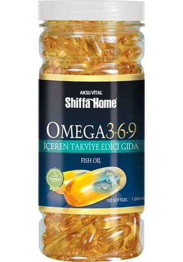Aksu Vital Shiffa Home Omega 3-6-9 Balık Yağı 100 Kapsül 1000 MG