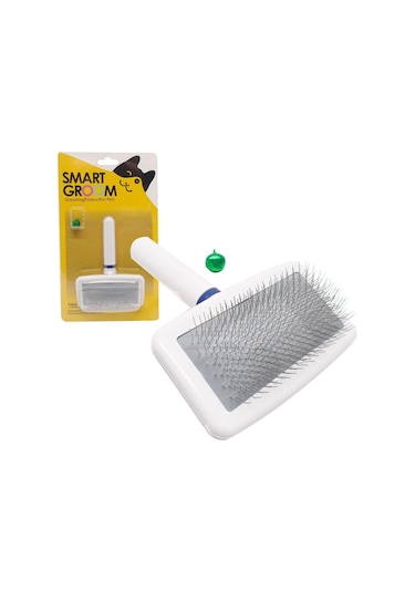 Kaixin Kedi Köpek Plastik Saplı Tel Fırça 9 x 5 CM