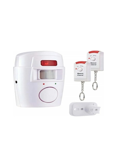 Skycity Rv-06 Hareket Sensörlü Ev Güvenlik Sistemi, 105 Db Ses Ve Işık Alarmı, 2 Uzaktan Kumanda Pil Dahil Değil