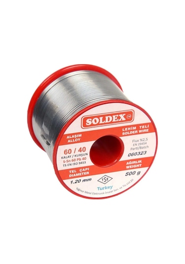 Soldex Sn60 Pb40 Lehim Teli 1.20mm 500gr