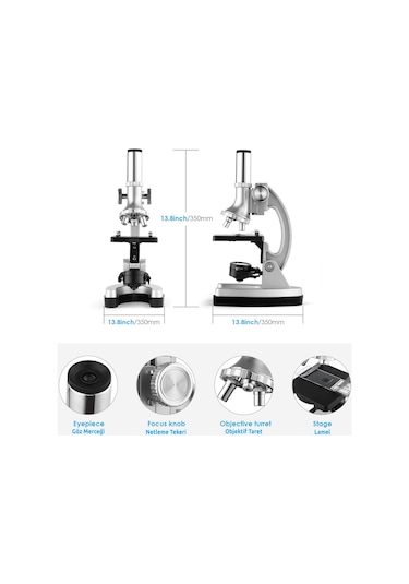 Bushman Junior Biotar 300x-1200x Mikroskop Seti