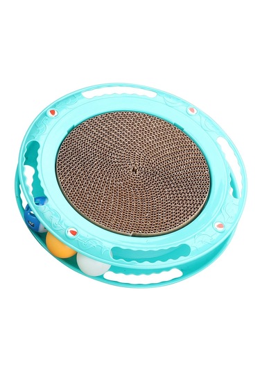 Suntek Dayanıklı Kedi Tırmalama Tahtası Kaymaz Alt Pedi Mavi