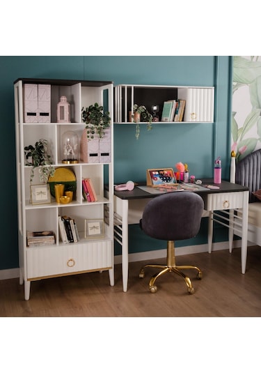 Meltem Kids Linda Genç Odası Çalışma Masası Beyaz