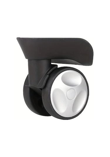 Dashanshop Siyah 2 Adet Evrensel Bagaj Tekerleği Yedek Spinner Tekerlekli Valiz