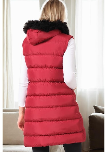 Z9761 Dewberry Bayan Yelek-bordo Bordo