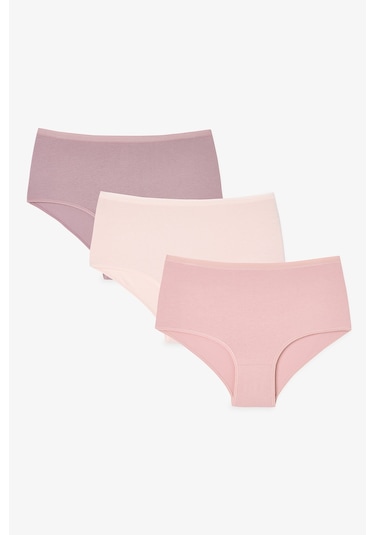 Penti Renkli Deep Clay 3'lü Yüksek Bel Slip Külot