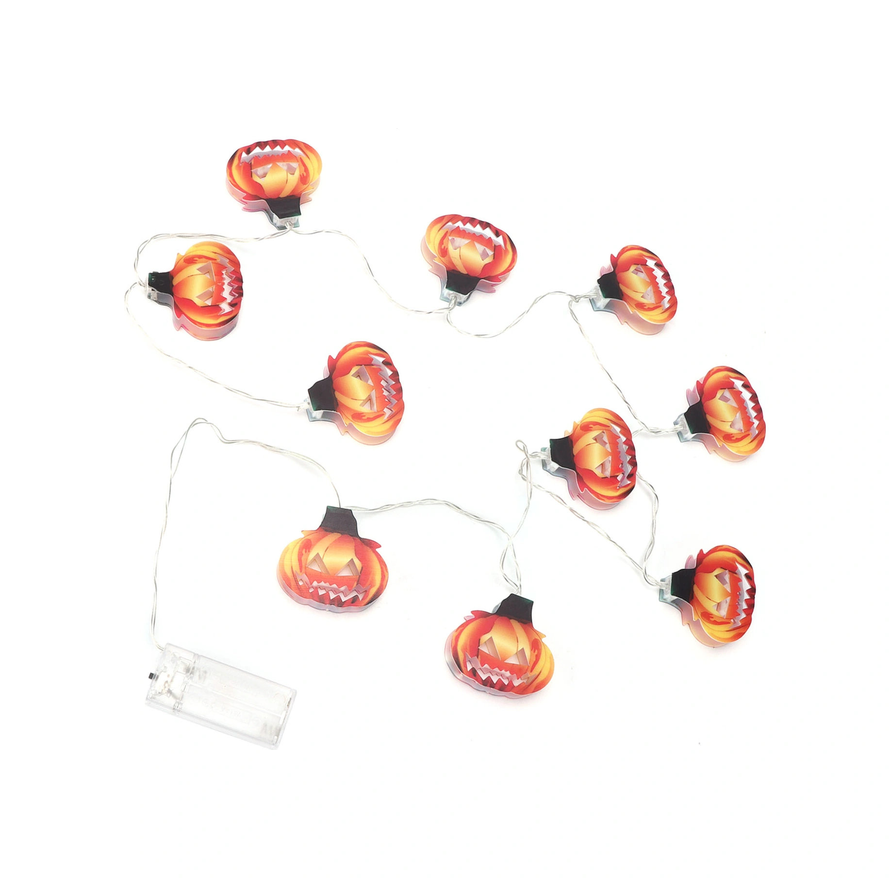 Balkabağı Fenerleri: 10 Led Pil İle Çalışan Cadılar Bayramı Dekoratif Lamba Aksesuarları Diğer