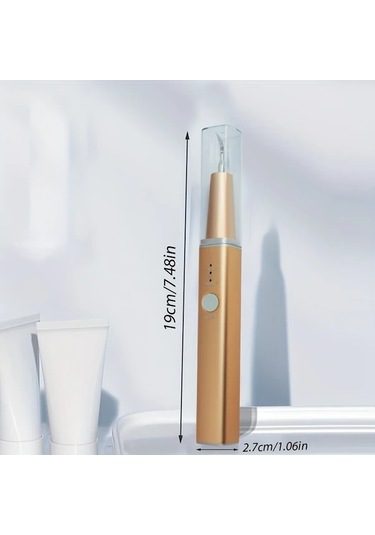 Willowhaven Golden Evde Kullanım İçin 3 Modlu 4 Metal Başlı Led Aydınlatmalı Elektrikli Diş Temizleyici Seti