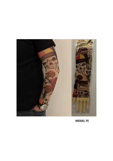 Giyilebilir Dövme 3 Çift 6 Adet Kol Çorap Dövmesi Sleeve Tattoo Set19