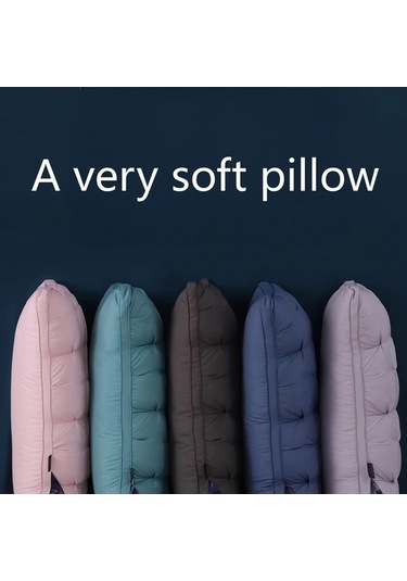 Trendooze Yumuşak Kaliteli Gri Yastık 48x74cm 900g Beyaz, 5 Yıldızlı Otel Sunumuşu Beyaz