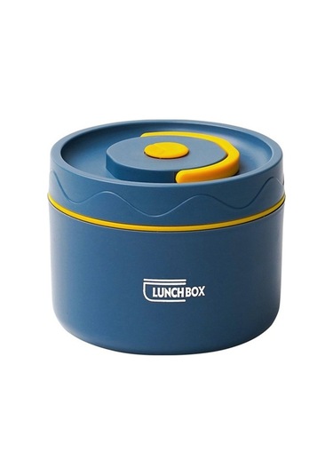 Ulzyvf Paslanmaz Termos, Mavi Kutuda, 550ml, Mikrodalga Uyumlu Çelik İv Mavi