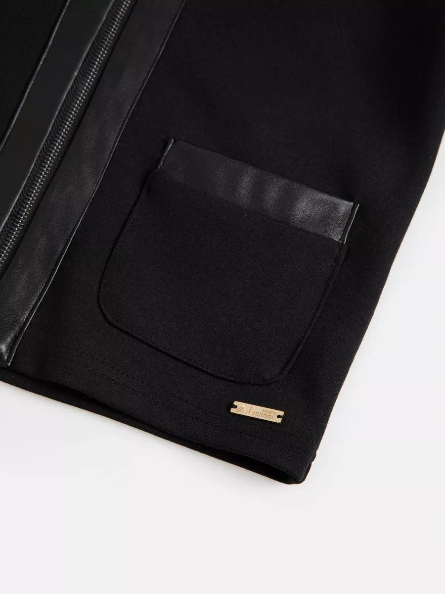 Acoola Fermuarlı Siyah Okul Ceketi 245868381 Siyah