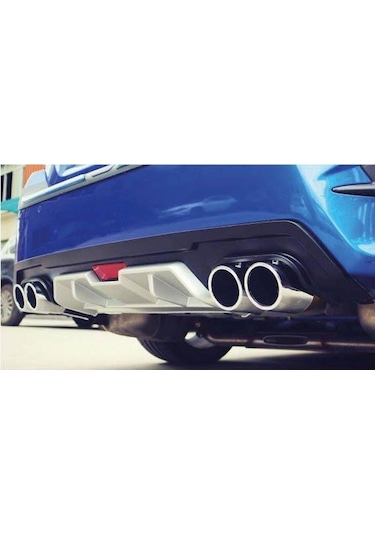 Honda Civic Fc5 Turbo Difüzör Arka Tampon Çift Egzoz Çıkışlı