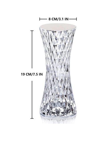 Rose Diamond Table Lamp Usb Charcing Dokunmatik , Kumandalı Usb Şeffaf