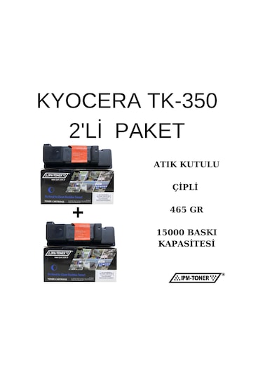 Kyocera Tk-350 Uyumlu Toner 2'Li Paket / Fs-3040 / 3140 / 3920