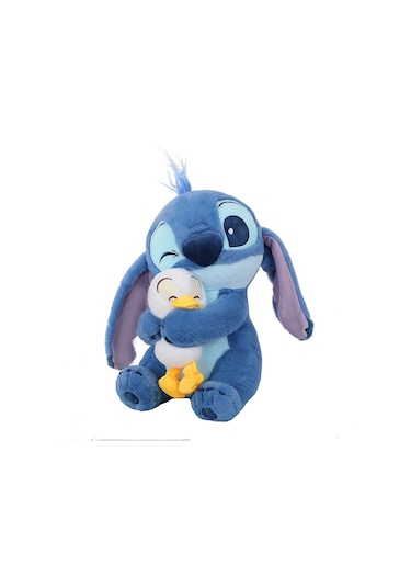 Lyon 30 Cm Sarılabilir Ördek Lilo Ve Stitch Peluş Oyuncak Bebek Mavi