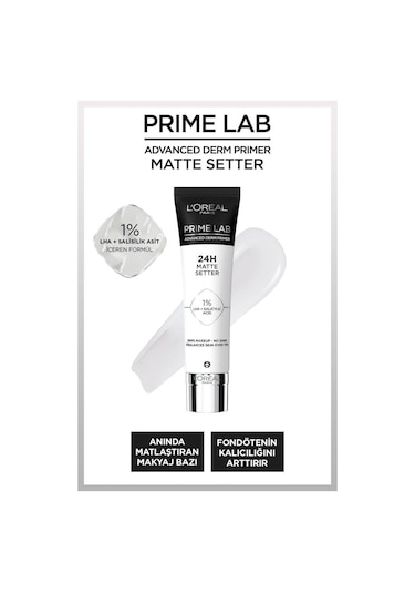L'Oréal Paris Prime Lab Matte Setter Matlaştırıcı Makyaj Bazı