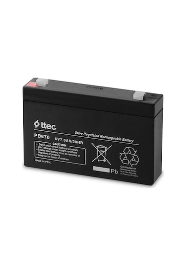 Ttec 6v 7ah Bakımsız Kuru Akü N11.19240 2024 Üretim