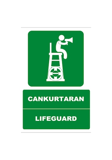 Cankurtaran Türkçe-ingilizce Uyarı Levhası 20x30 Cm Forex