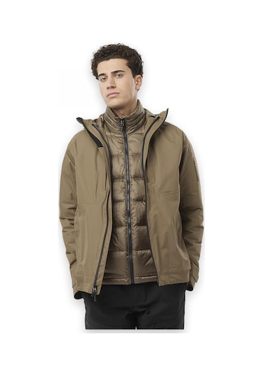 Salomon Lc2104900 Patroller 3ın1 Down Jkt M Mont Erkek Mont Vizon