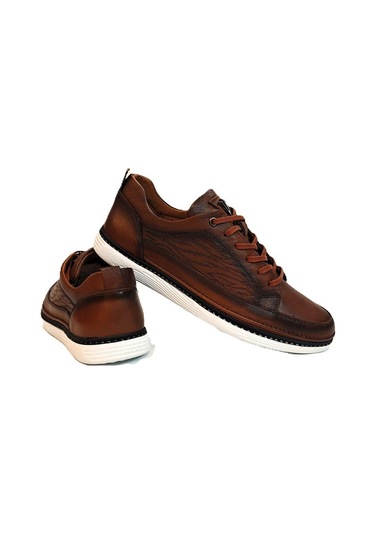 Voyager M012 Taba Hakiki Yumuşak Deri Erkek Ayakkabı Taba