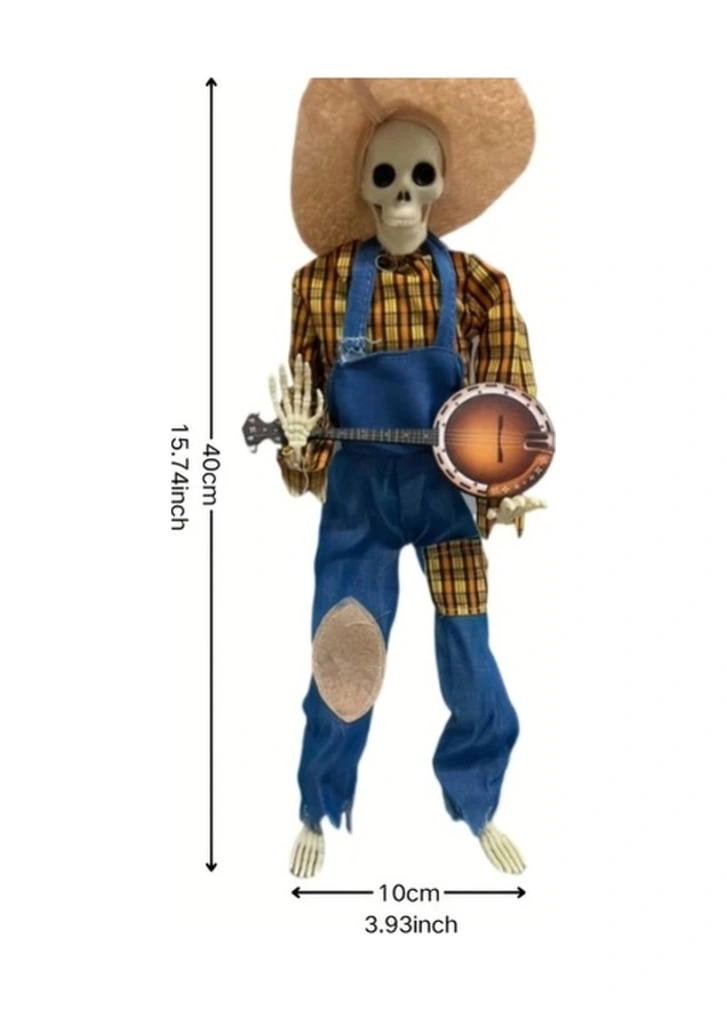 Trendooze Sarı Düello Banjo İskeletleri Ülke Müzik Dans Dekoru, Hareketli Parti Oyuncak