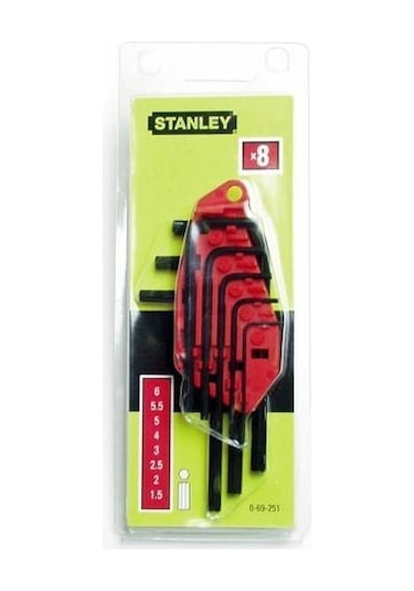 Stanley ST069251 8 Parça Allen Anahtar Takımı