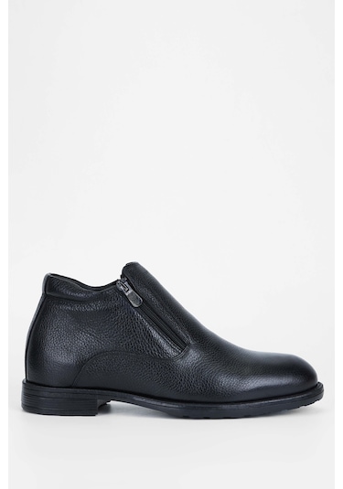 Tamer Tanca Erkek Hakiki Deri Siyah Floter Klasik Bot 285 1074kb Erk Bot Sıyah Floter Siyah