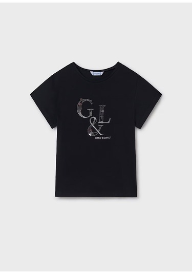 Mayoral Kız Çocuk T-shirt 854m Siyah