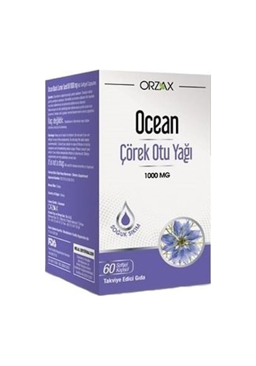 Ocean Çörek Otu Yağı 1000 Mg 60 Kapsül