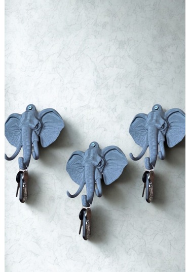 Oxyteez Fil Figürlü Bereket Biblosu Çok Renkli Renk Reçine Tasarım Ev Ve Ofis Dekorasyonu