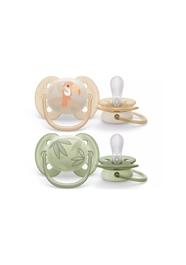 Philips Avent Ultra Soft Yumuşak 2li Emzik 0-6 Ay - Scf091/07 Çok Renkli