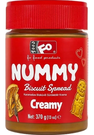 Nummy Karamelize Bisküvili Sürülebilir Krema 370 Gr