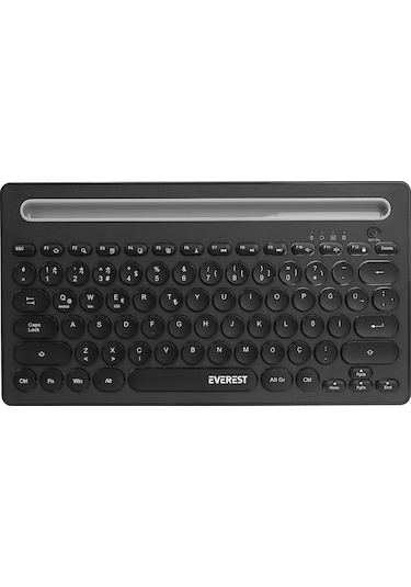 Everest KB-BT84 Bluetooth Ultra İnce + Şarjlı Q Mac/Win/Android/Uyumlu iOS  Kablosuz Klavye