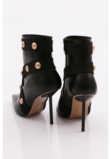 Dgn 8015 Kadin Topuklu Bot 8015-2446-R1534 Siyah