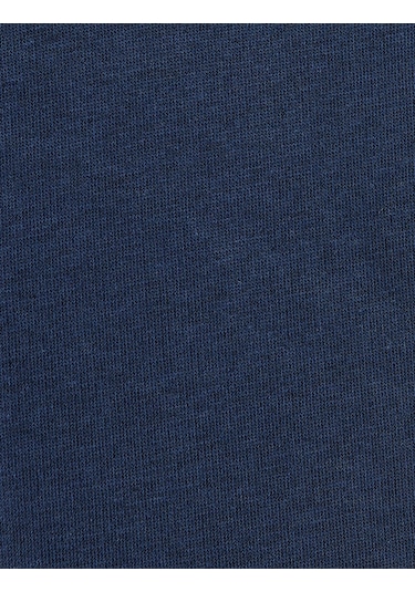 Koton Slogan İşlemeli Pamuk Karışımlı Dikiş Detaylı Yarım Fermuarlı Sweatshirt Lacivert 5wam70263mk Lacivert