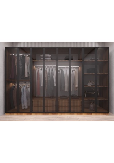 Dante Reflekte Cam 8 Kapaklı Gardırop Montaj Dahil Cvz 280 Cm